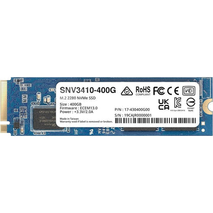Synology SSD 400GB M.2 2280 NVMe SSD SNV3410 Retail (SNV3410-400G)