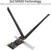 SIIG NT Wireless 2T2R Dual Band WiFi Ethernet PCIe Card AC1200 (LB-WR0011-S1)