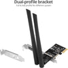 SIIG NT Wireless 2T2R Dual Band WiFi Ethernet PCIe Card AC1200 (LB-WR0011-S1)