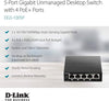 D-Link NT DGS-1005P 5-Port Gigabit Unmanaged Switch with 4 PoE Ports Retail