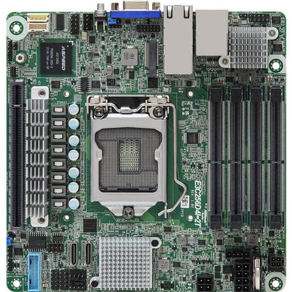 ASRock MB C256 S1200 Single Socket H5 Xeon 32GB mini-ITX Retail (E3C256D4I-2T)