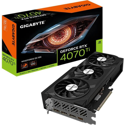 Gigabyte Video Card GeForce RTX 4070 Ti WINDFORCE OC 12G GDDR6X (GV-N407TWF3OC-12GD)