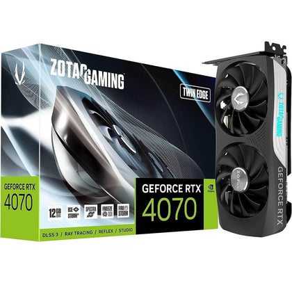 ZOTAC Video Card GEFORCE RTX 4070 Twin Edge 12GB GDDR6X 192bit (ZT-D40700E-10M)