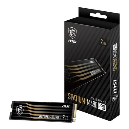 MSI SSD SM480PN2TB PCIe 4.0 NVMe M.2 2TB PLAY Retail (SPATIUM M480 PRO 2TB)