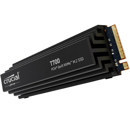 Crucial SSD T700 1TB PCIe Gen5 NVMe M.2 SSD with heatsink(CT1000T700SSD5)