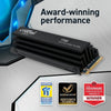 Crucial SSD T700 4TB PCIe Gen5 NVMe M.2 SSD with heatsink Retail (CT4000T700SSD5)