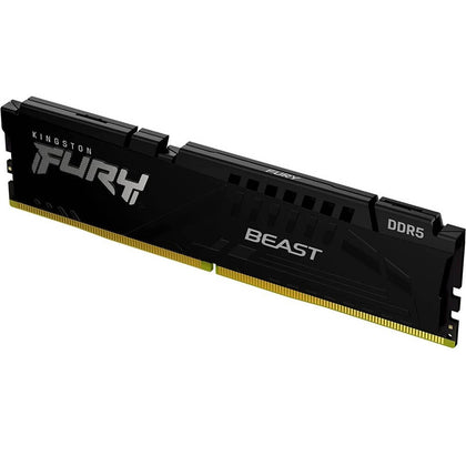 Kingston Memory 16GB 4800MHz DDR5 CL38 DIMM FURY Beast Black Retail (KF548C38BB-16)