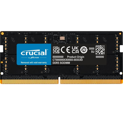 Crucial Memory 32GB DDR5 4800Mhz SODIMM Retail (CT32G48C40S5)