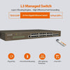 Tenda Switch 24 gigabit RJ45 ports + 4 SFP ports 1U 19-inch rack-mountable steel case Retail (TEG5328F)
