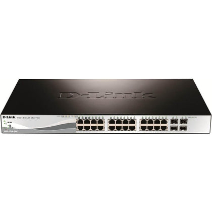 D-Link NT 24PT PoE GbE WebSmart Switch 24x10 100 SFP Ports (DGS-1210-28P)