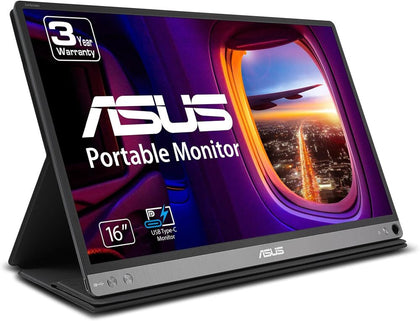 ASUS MN LED ZenScreen 15.6 FHD 1920x1080 IPS USB Type-C Portable Monitor (MB16AC)