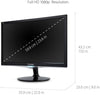 ViewSonic MN LED 23.6 Full HD 2ms 50000000:1 1920x1080 VGA DVI HDMI (VX2452MH)