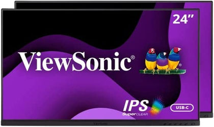 ViewSonic MN 24 1920x1080 1080p IPS Docking Monitors with USB-C (VG2455_56A_H2)