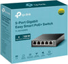 TP-Link SWT 5-Port Gigabit Easy Smart Switch with 4-Port PoE+ (TL-SG105MPE)