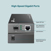TP-Link Network MC220L Gigabit Ethernet Media Converter 1000M SFP Slot Retail