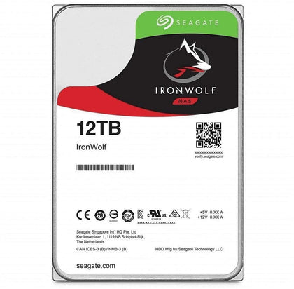 Seagate Hard Disc Drive ST12000VN0008 12TB 3.5 inch 7200RPM 256MB SATA 6GB/s Ironwolf Retail