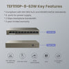 Tenda NT 10-Port 10 100M Desktop Switch with 8-Port PoE Retail (TEF1110P-8-63W)