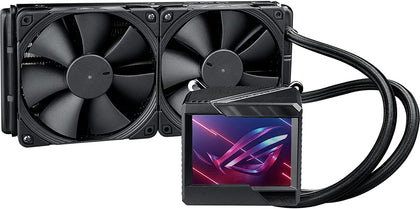 ASUS Fan RGB AIO liquid CPU cooler 3.5 color LCD Retail (ROG RYUJIN II 240)