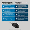 Kensington Mouse Pro Fit Washable Wired Mouse Retail (K70315WW)