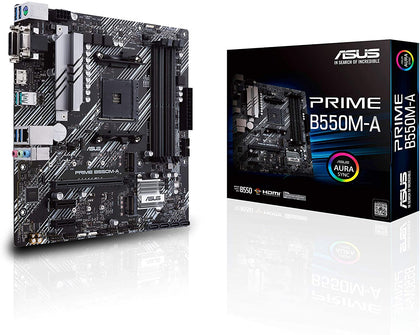 ASUS Motherboard PRIME B550M-A/CSM AMD Socket AM4 Ryzen B550 D-Sub/DVI-D/HDMI mATX Retail