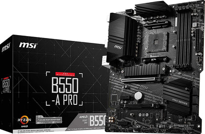MSI MB ProSeries AMD AM4, DDR4, PCIe 4.0, SATA 6Gb/s, M.2, USB 3.2 Gen 2, HDMI/DP, ATX (B550-A PRO)